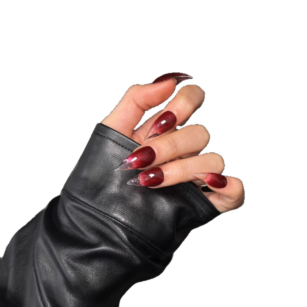 Stiletto Press-On Nail Set with Ombre Design