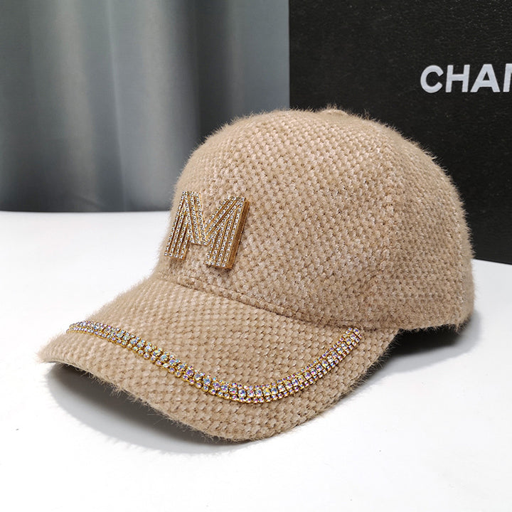 Women's Luxury Embellished Fleece Baseball Cap Stornfield