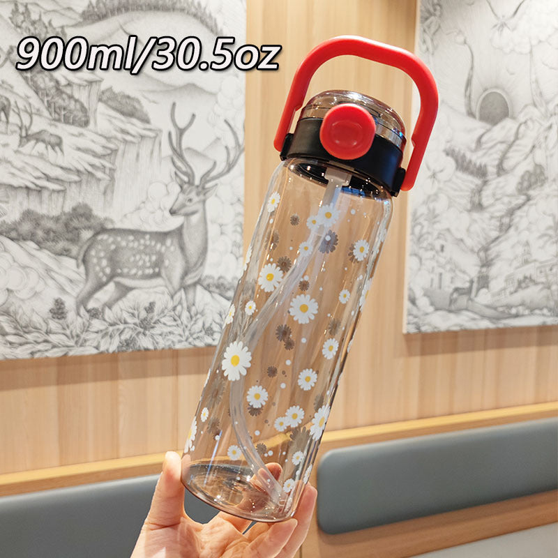 Women’s water bottle with leak-proof lid and integrated straw Stornfield