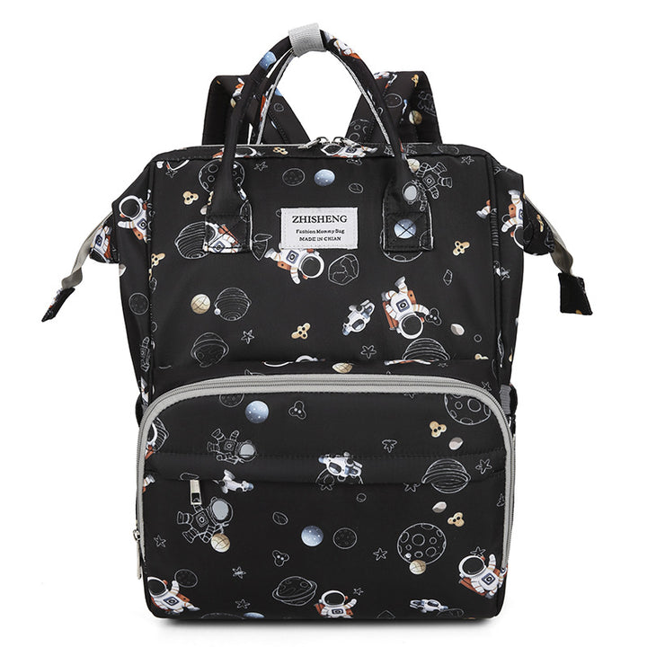 Cosmic-Themed Multi-Functional Diaper Backpack Stornfield