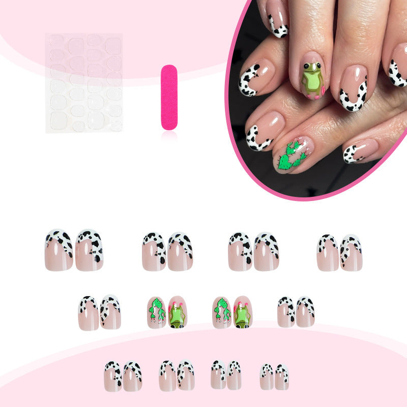 Artistic Animal-Themed Press-On Nail Set Stornfield