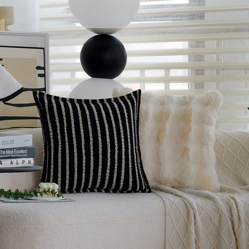 Elegant and hand-woven decorative pillow