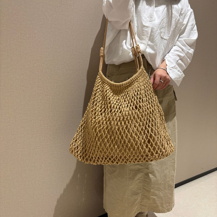 Net tote bag in boho style Stornfield