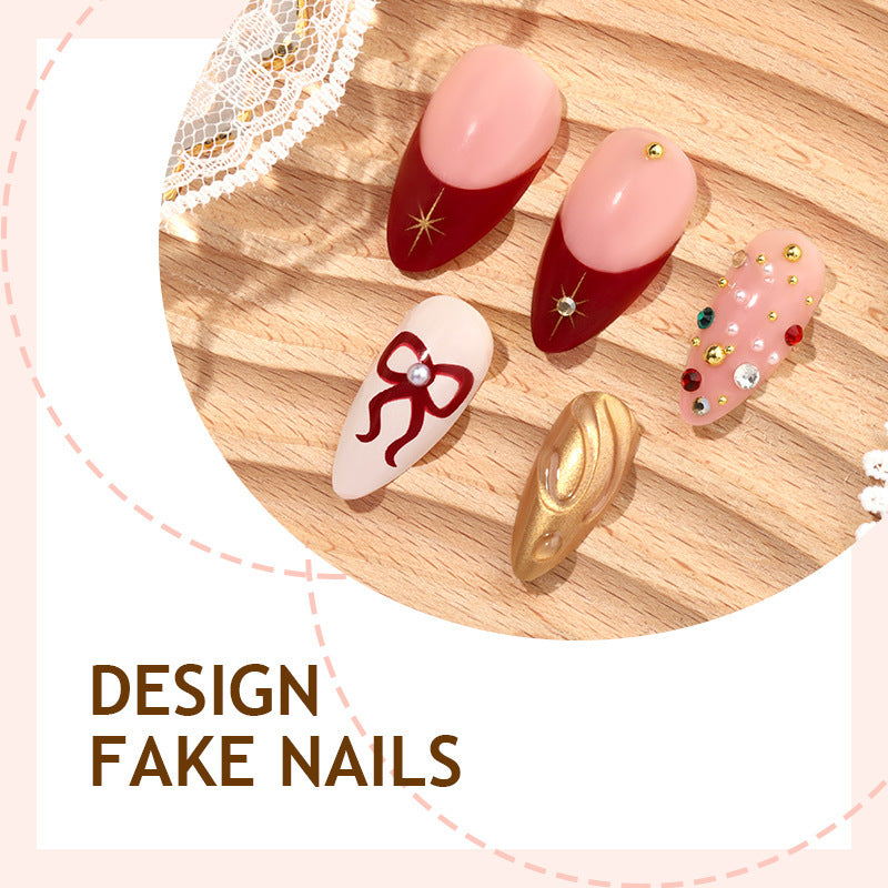 Creative Nail Art Set with Stylish Details Stornfield