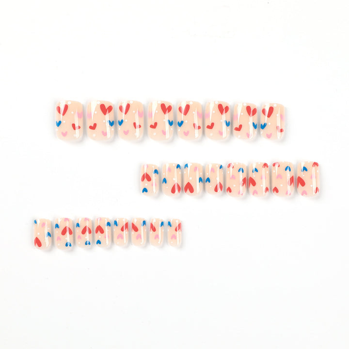 Artificial Nail Art with Heart Designs Stornfield