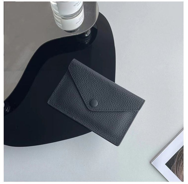 Textured Leather Card Holder Stornfield
