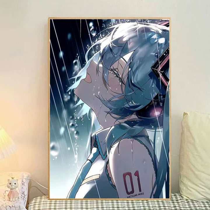 Anime-Themed Illustrated Canvas Art Print Stornfield