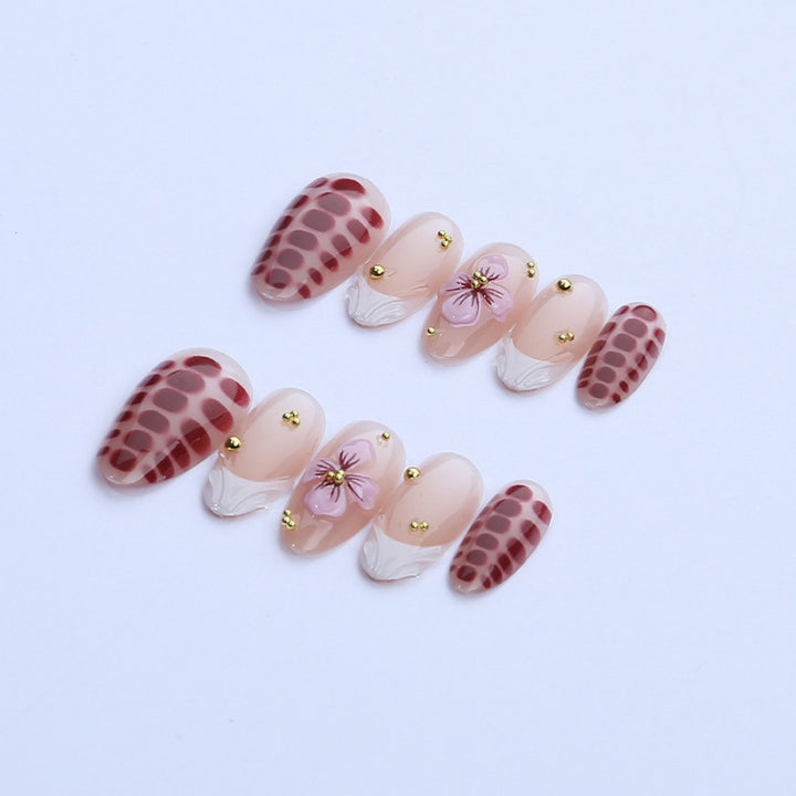 Floral Art Press-On Nail Set Stornfield