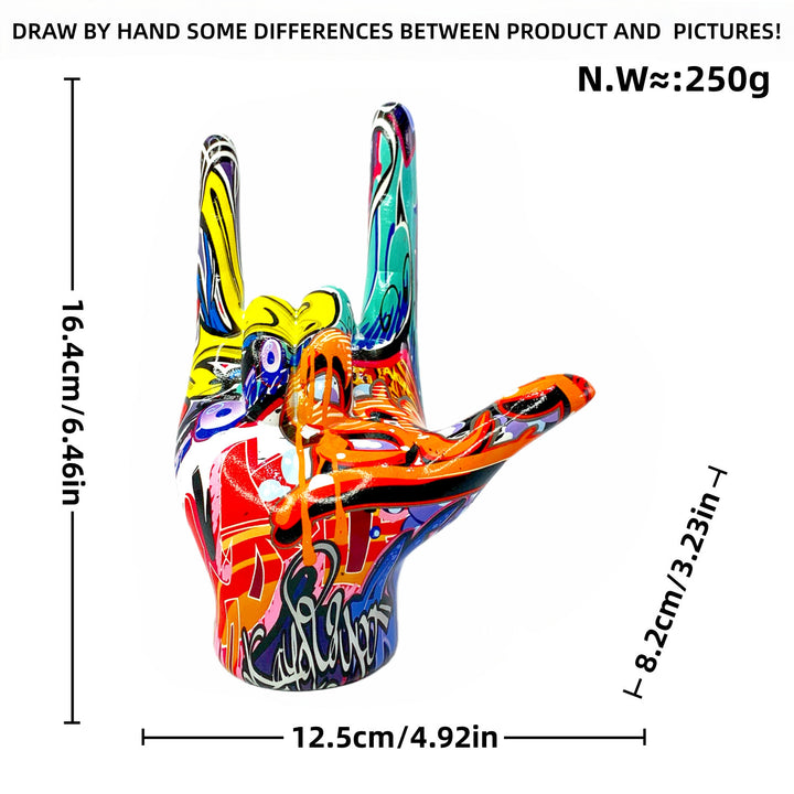 Colorful Hand Sculpture Stornfield