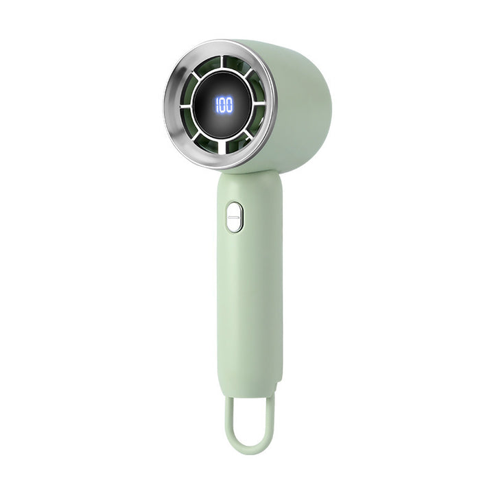 Unisex Portable Mini Hand Fan with Digital Speed Display Stornfield