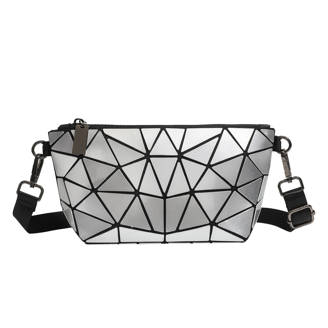 Geometric Patterned Crossbody Clutch Bag