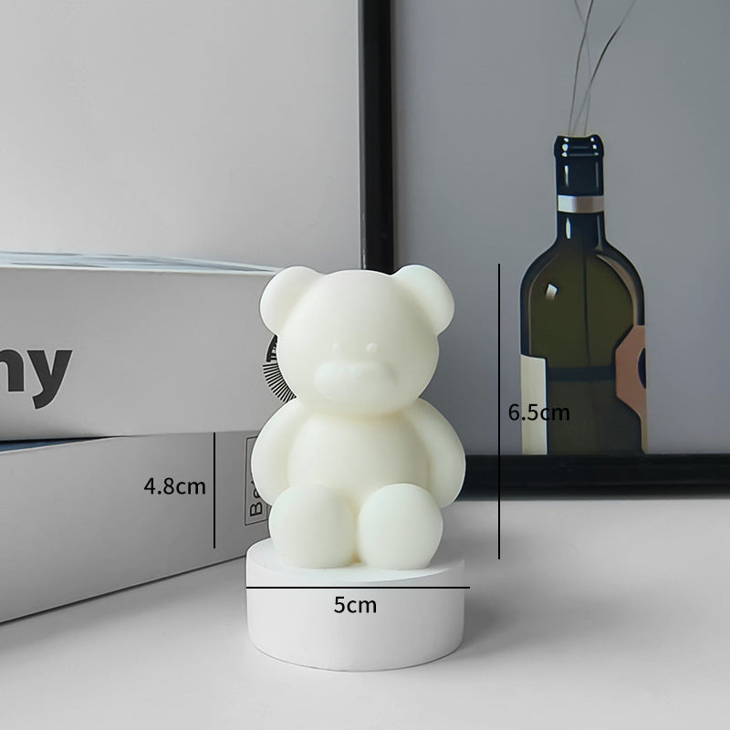 Teddy Bear Shaped Candle