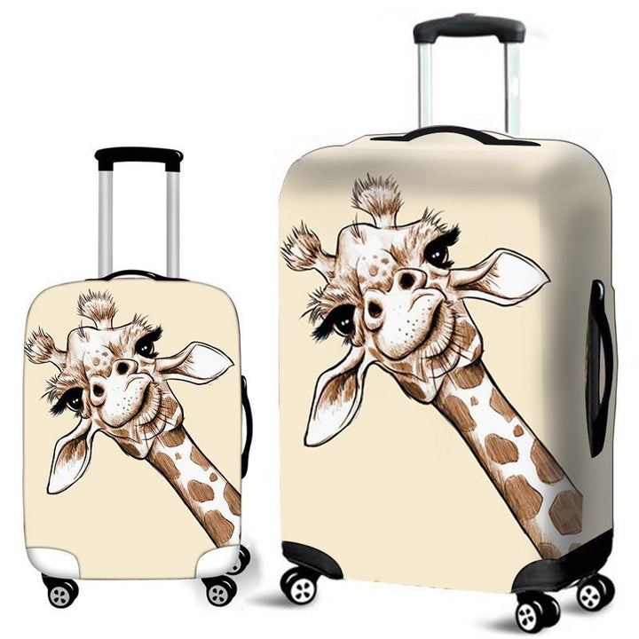 Unisex hard-shell travel suitcase with creative giraffe motif Stornfield
