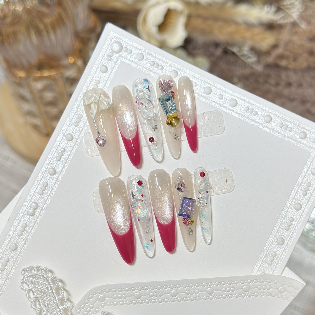Stylish Decorative Press-On Nail Set Stornfield
