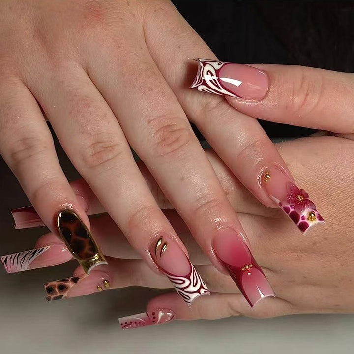 Artistic Hand-Painted Nail Enhancements Stornfield