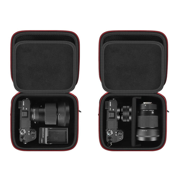Camera bag with careful interior division Stornfield