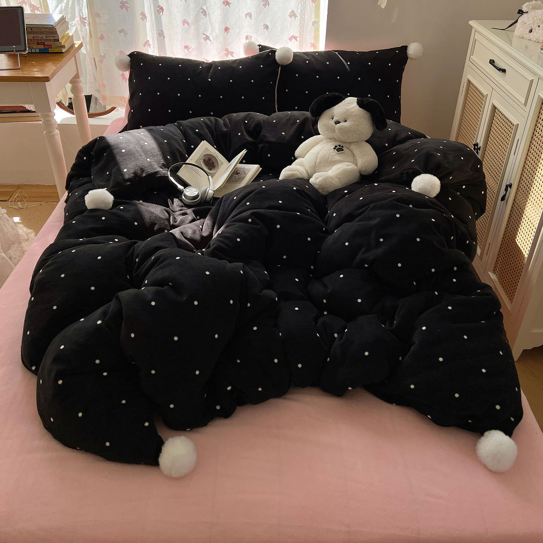 Cute Plush Animal-Themed Duvet Cover Set