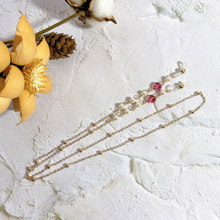 Elegant necklace with pearls and rubies Stornfield
