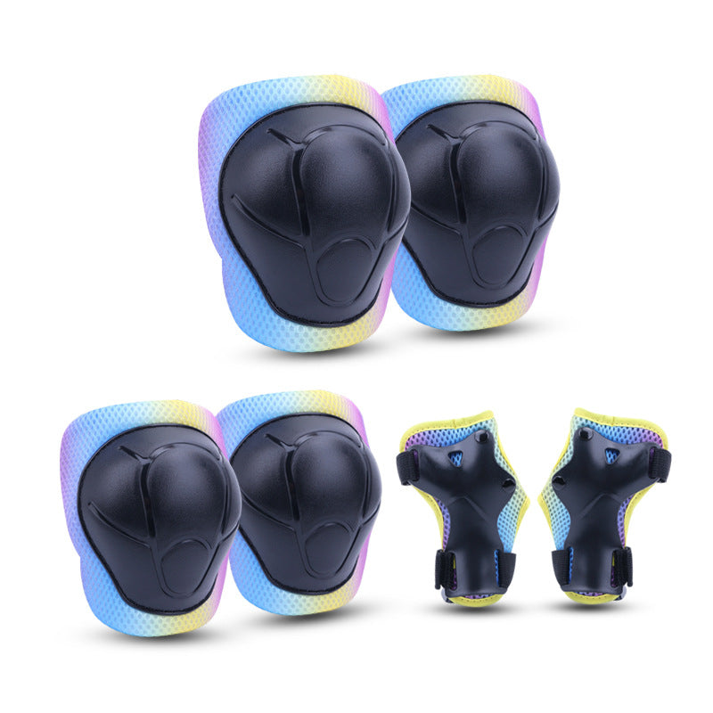 Children's Colorful Safety Helmet and Protective Gear Set Stornfield