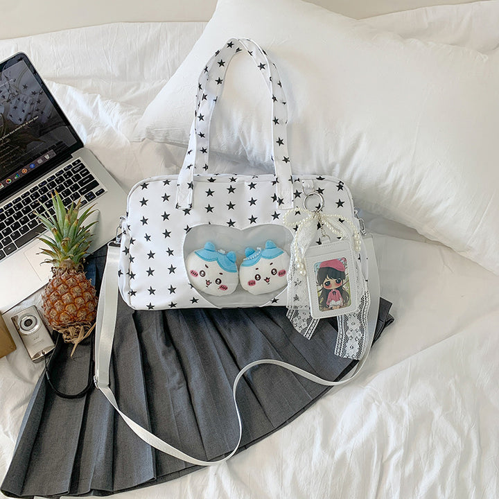 Star-Patterned Multi-Functional Handbag