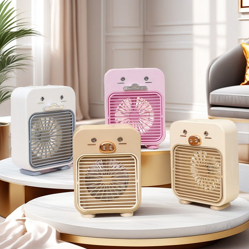 Ladies Funny Mini Table Fan with USB Connection and Flexible Tilt Stornfield