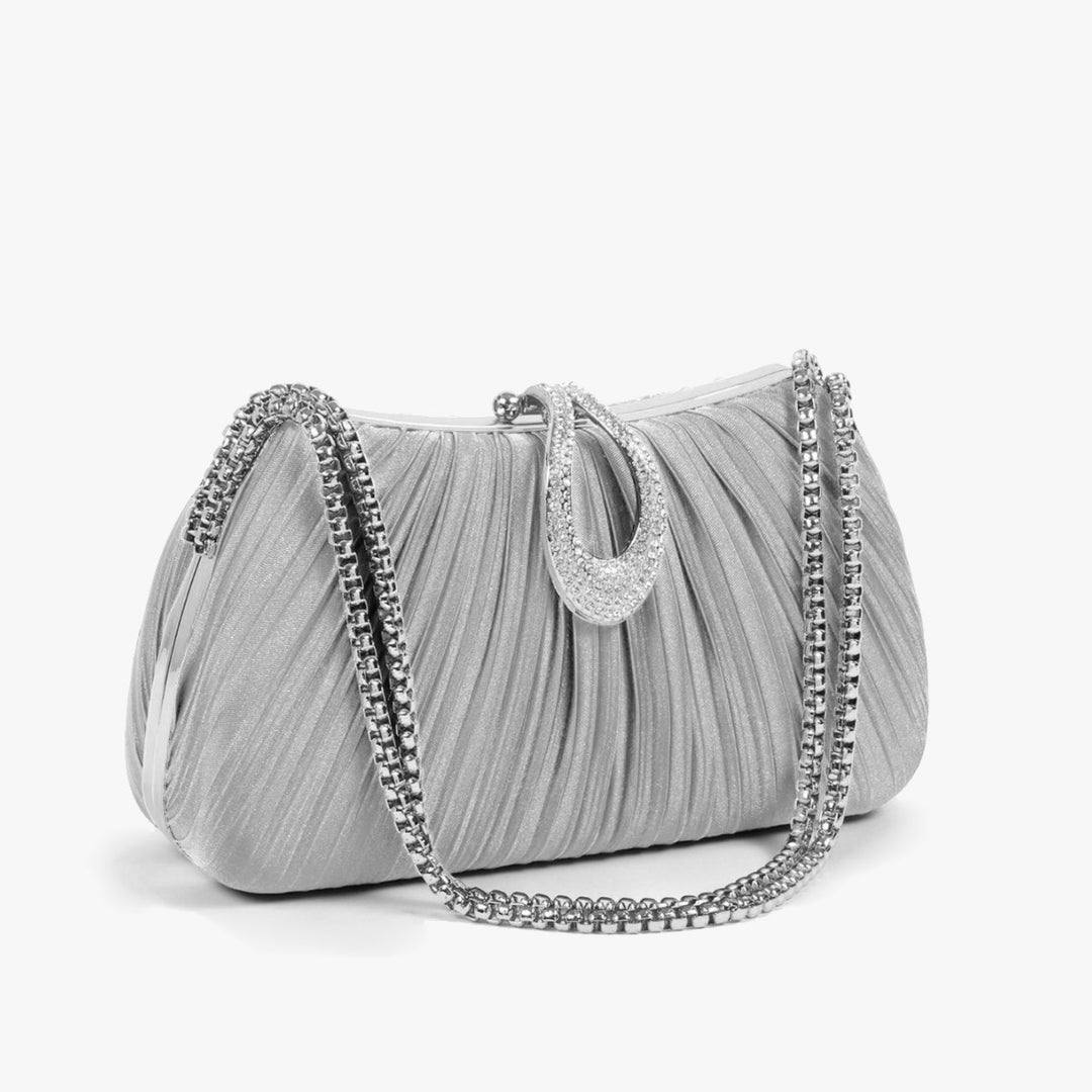 Luxurious Pleated Evening Clutch