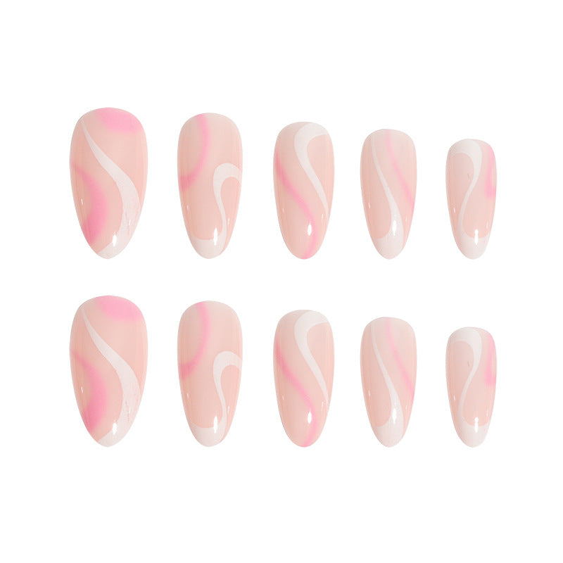 Elegant Geometric Art Press-On Nails Stornfield