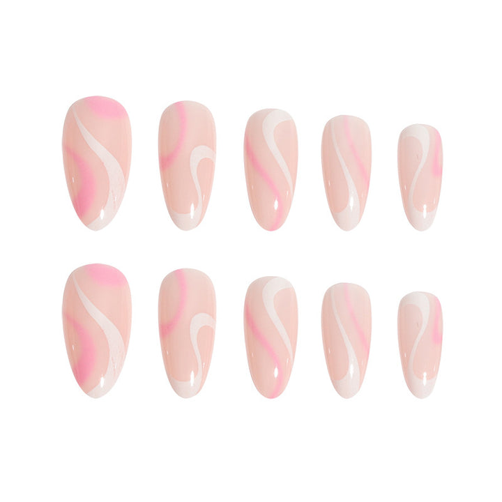 Elegant Geometric Art Press-On Nails Stornfield