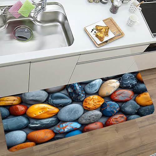 Abstract Pattern Kitchen Runner Mat