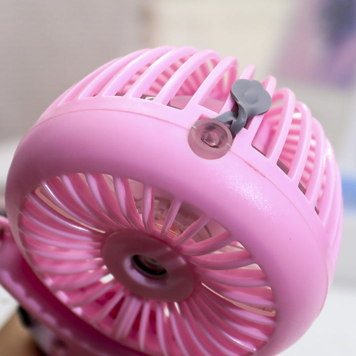 Women's Portable Mini Fan with Spray Function and Flexible Mounting System Stornfield