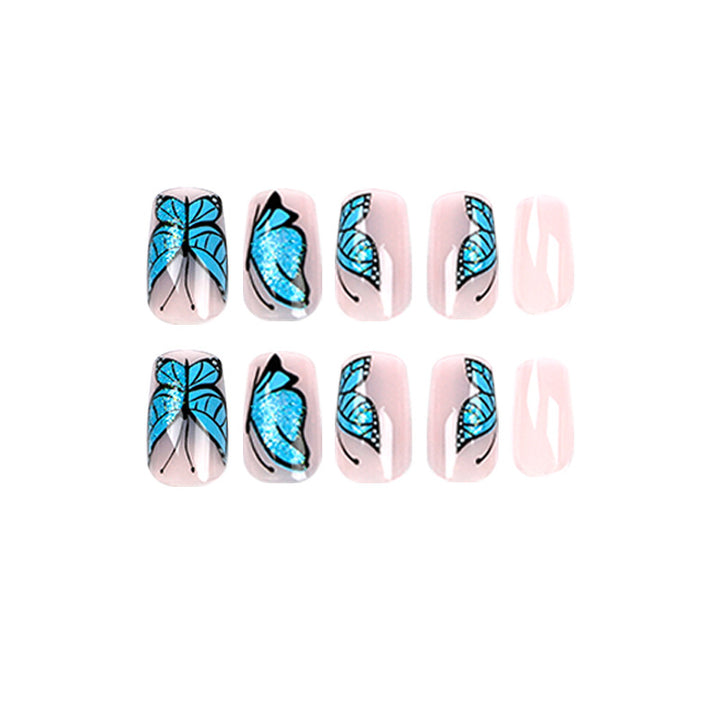 Artificial Nail Art Design with Butterfly Motif Stornfield