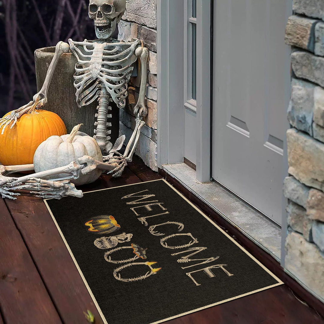 Halloween-Themed Decorative Welcome Mat for Home
