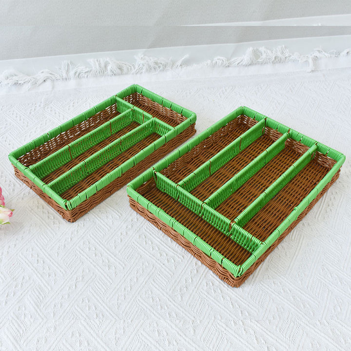 Stylish Multi-Compartment Woven Storage Organizer Stornfield