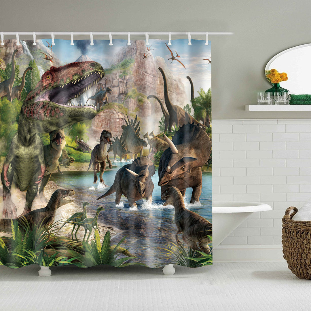 Floral Patterned Bathroom Shower Curtain Stornfield