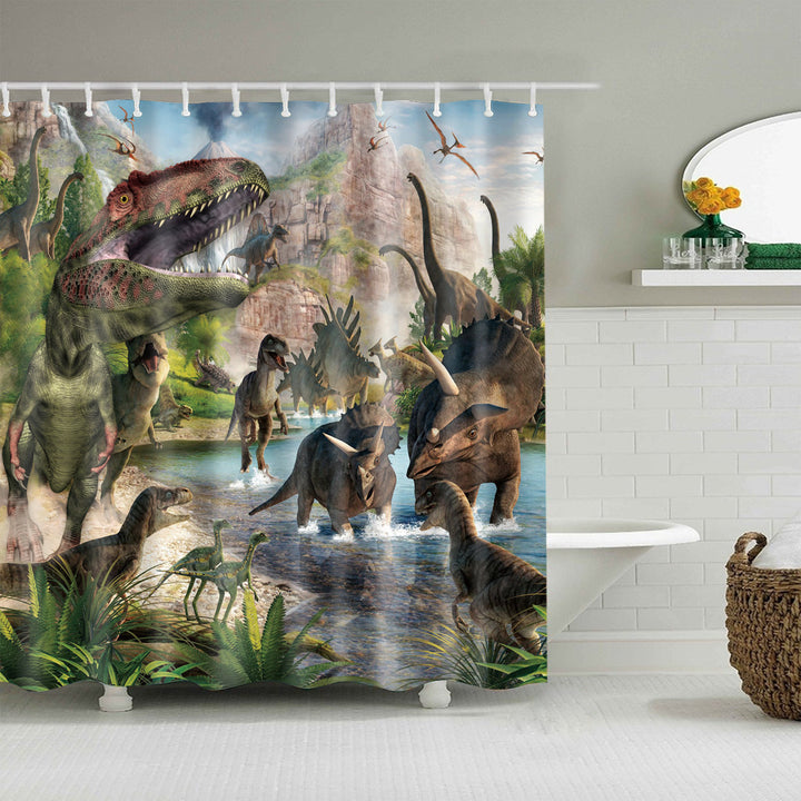 Floral Patterned Bathroom Shower Curtain Stornfield