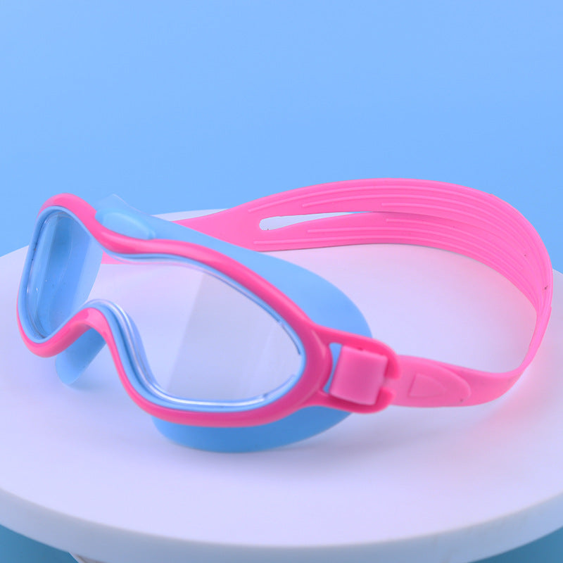 Waterproof swimming goggles with adjustable head strap and UV protection Stornfield