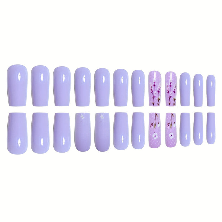 Artfully Designed Floral Acrylic Nail Set Stornfield