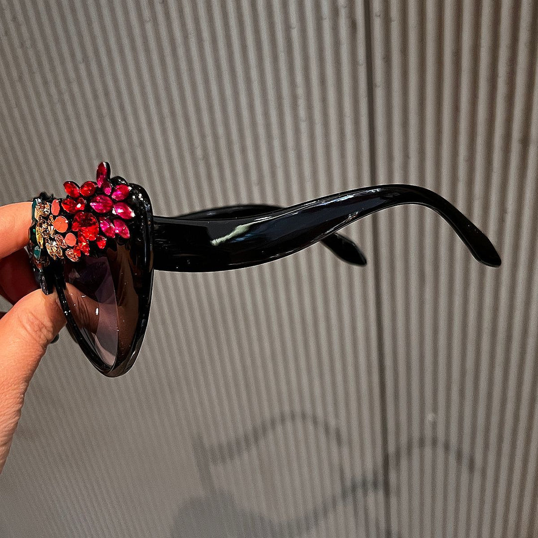 Women Cat-Eye Sunglasses with Luxurious Crystal Decoration Stornfield