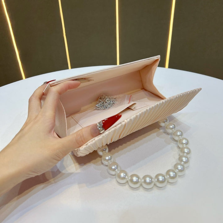 Elegant Pleated Evening Handbag