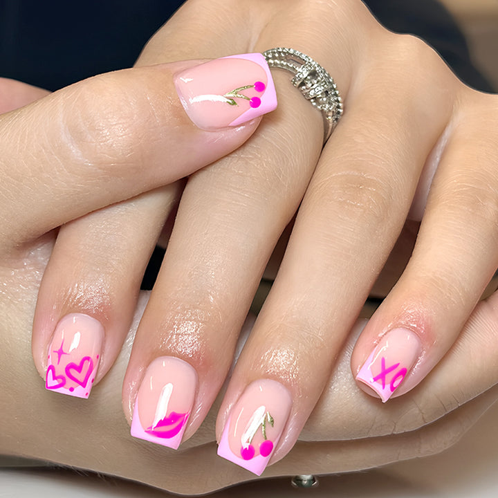 Artistic Abstract Press-On Nails Stornfield