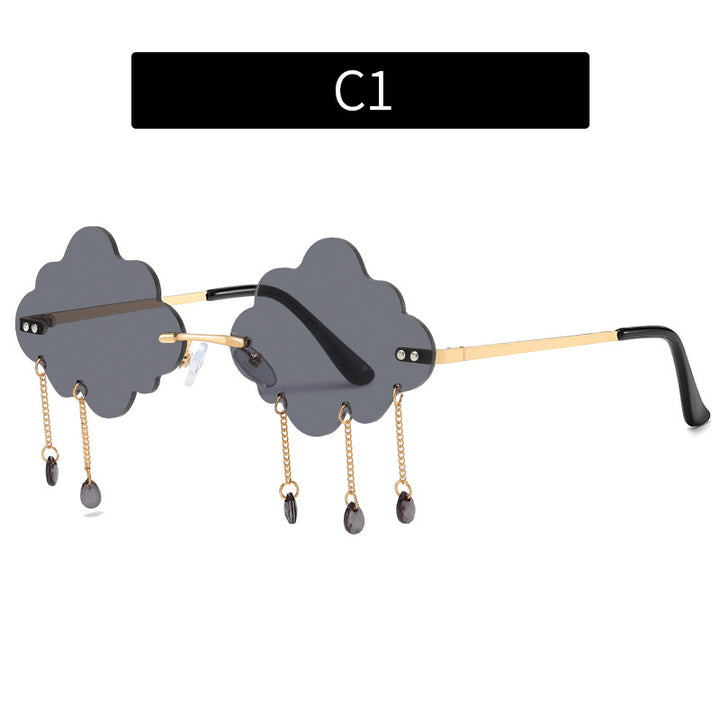 Artistic Cloud-Shaped Sunglasses