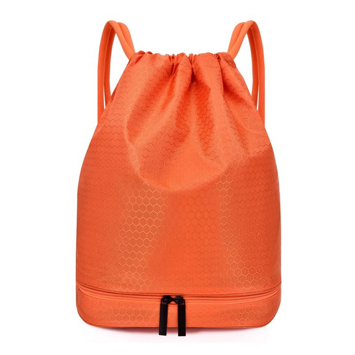 Lightweight Hexagonal Pattern Drawstring Backpack Stornfield