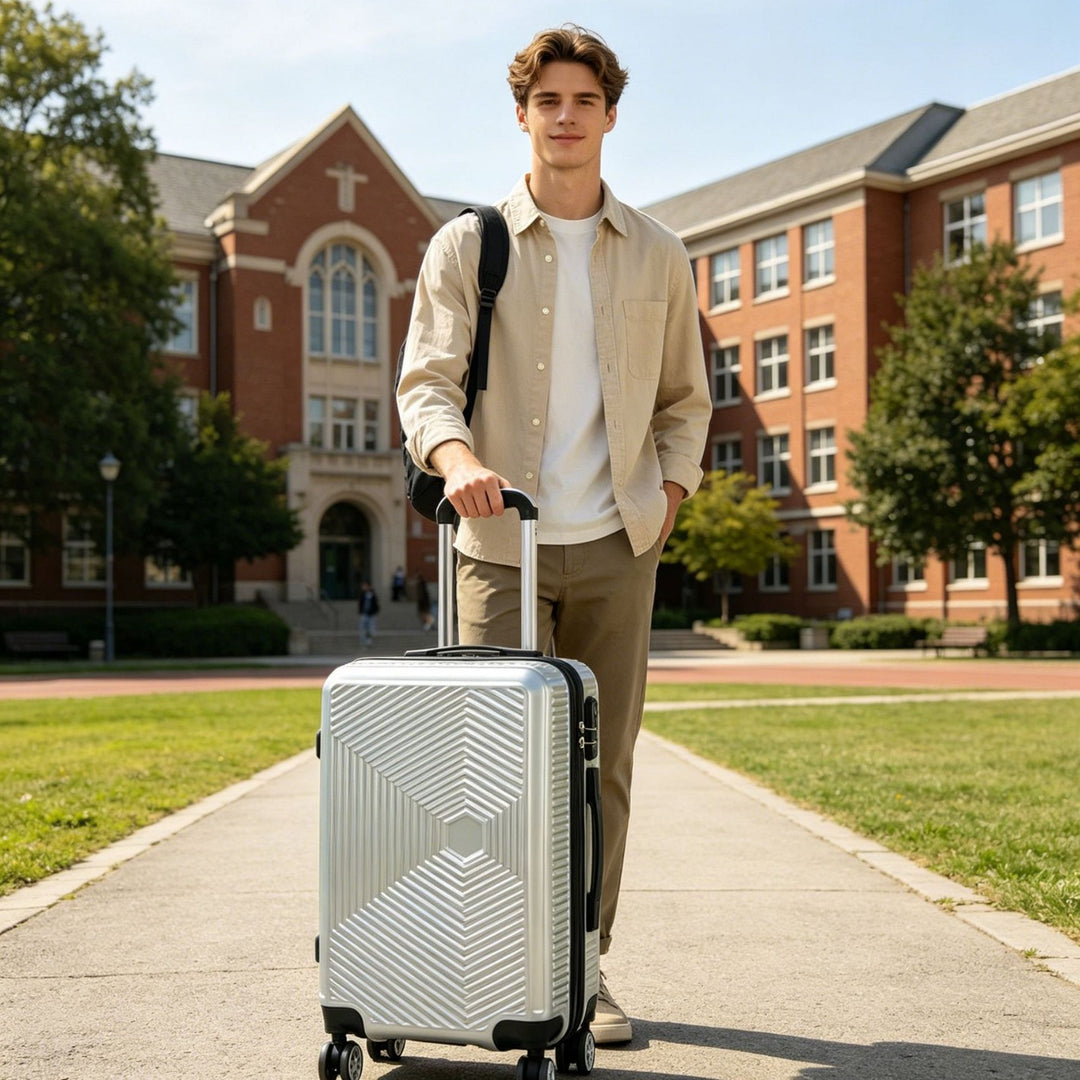Unisex Modern Geometric Hard Shell Suitcase Stornfield