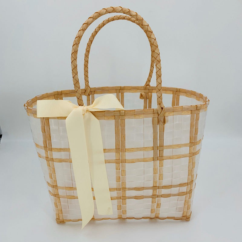 Decorative Basket Bag with Elegant Bow Stornfield