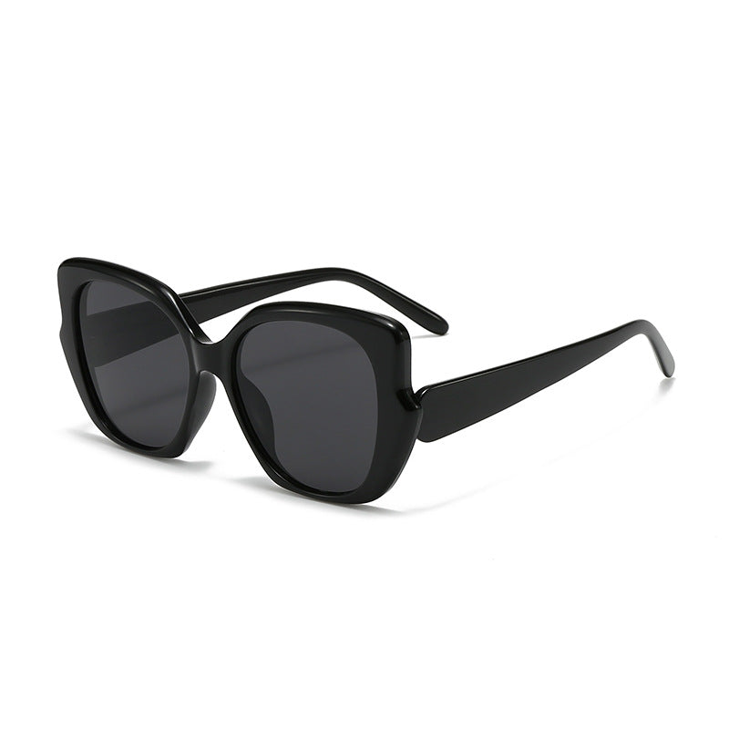 Women's oversized fashionable sunglasses with curved frame Stornfield