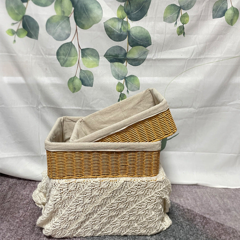Handcrafted Rectangular Storage Basket Stornfield