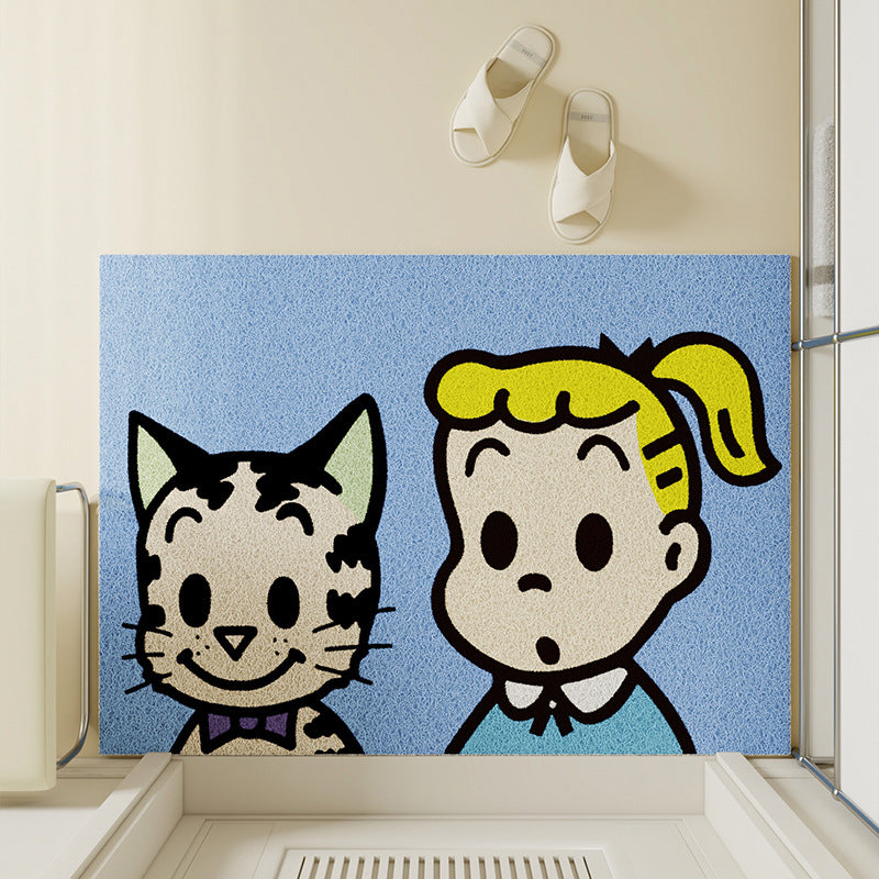Cartoon-Themed Bath Mat