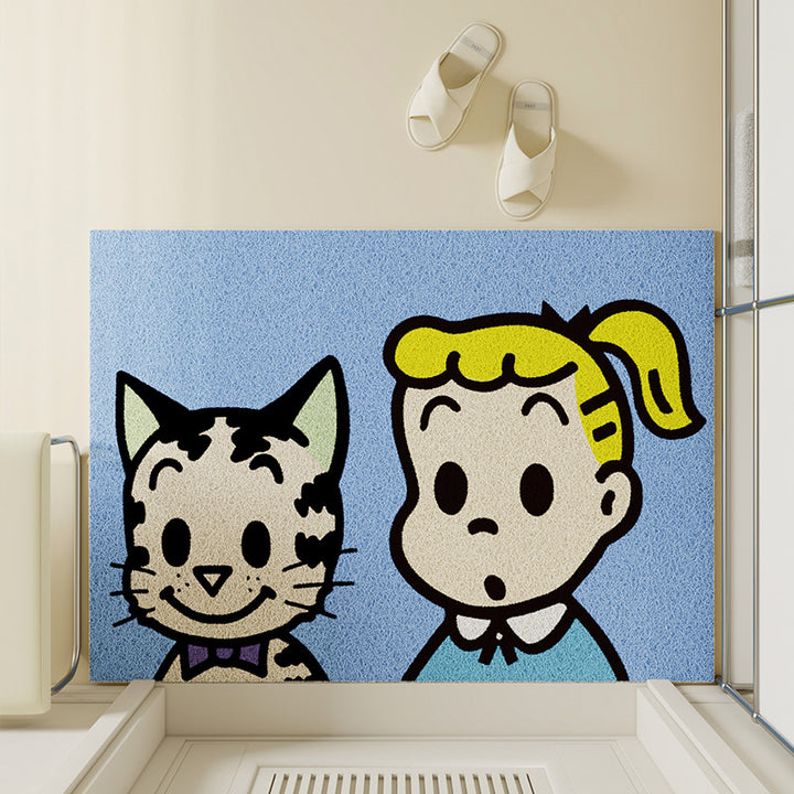 Cartoon-Themed Bath Mat