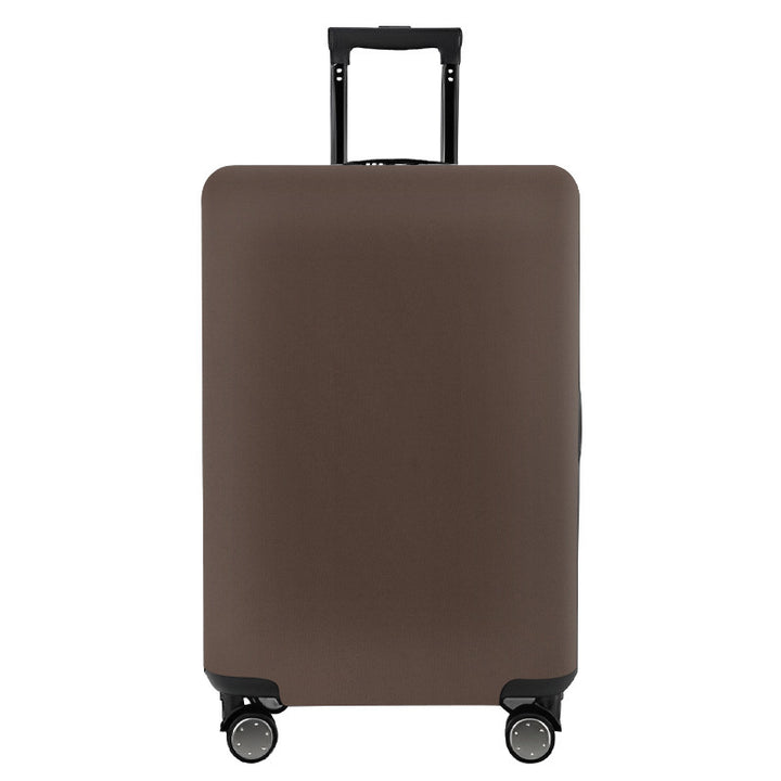 Unisex nan elastic motif suitcase cover made of stretchable polyester with handle and wheel openings Stornfield