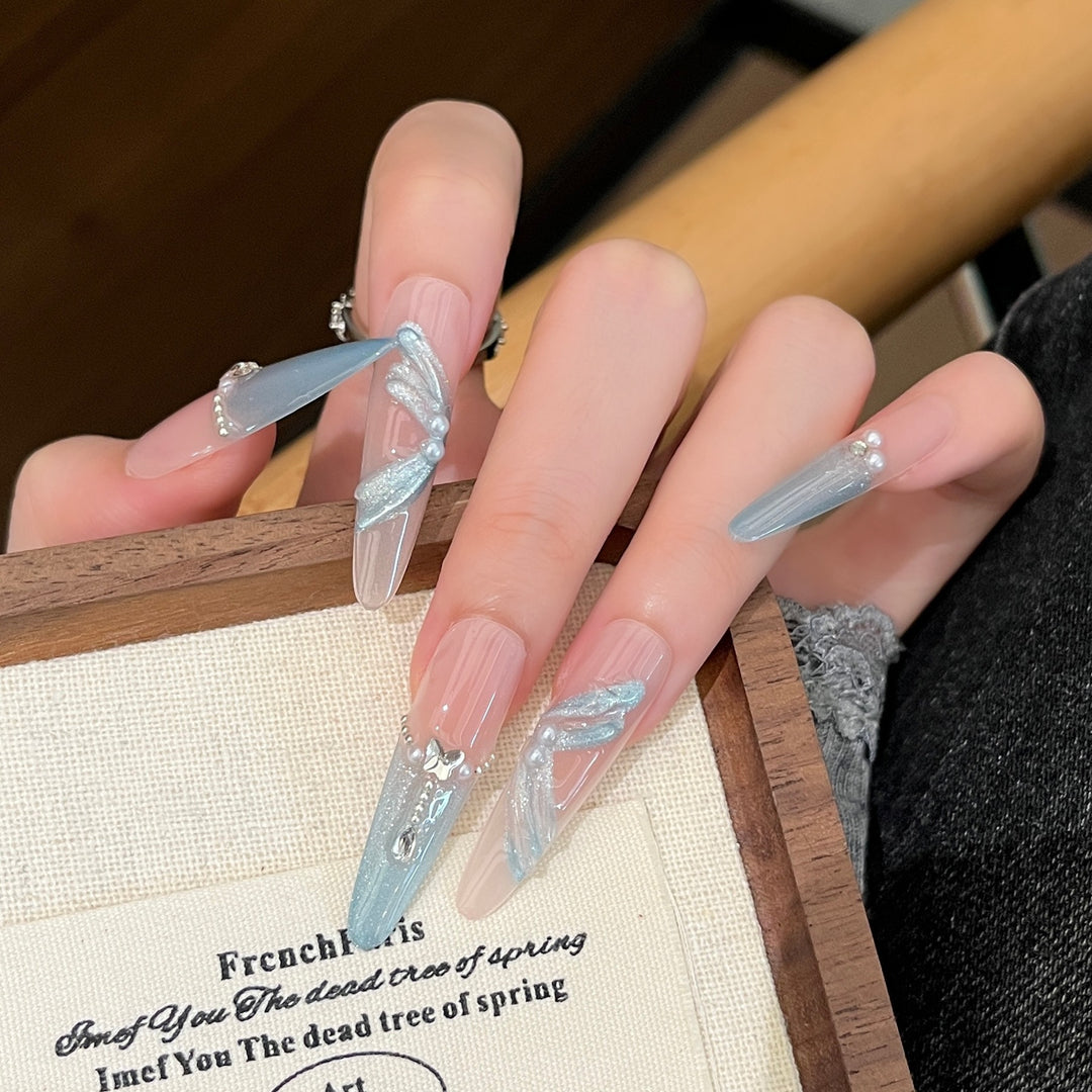 Stylish Stiletto Press-On Nail Extensions Stornfield